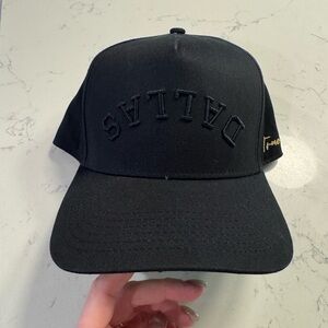 Dallas Embroidered Black Cap